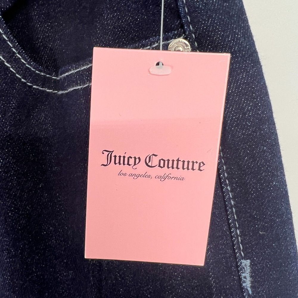 Juicy Couture Jeans Women 5/27 Blue Abbot Stone Hammerloop Rinse‎ Wide Leg JC643 - Picture 8 of 13